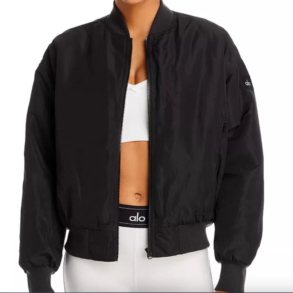 Alo Yoga Faux Fur Lined Urbanite Bomber Jacke